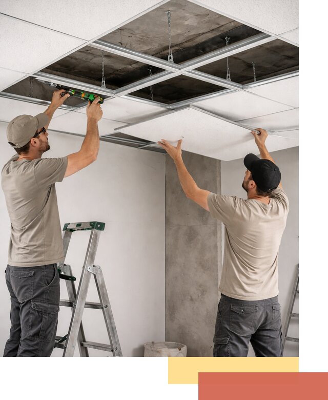 Монтаж потолка Армстронг под ключ в Саяногорске