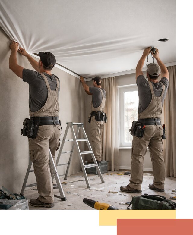 Монтаж матового натяжного потолка в Саяногорске качественно и быстро