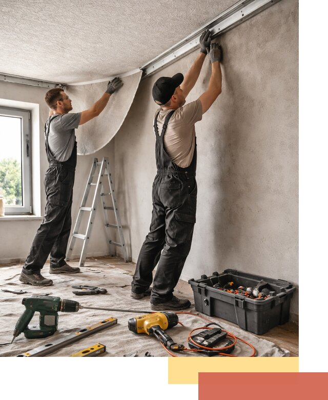 Монтаж фактурного натяжного потолка в Саяногорске качественно и быстро