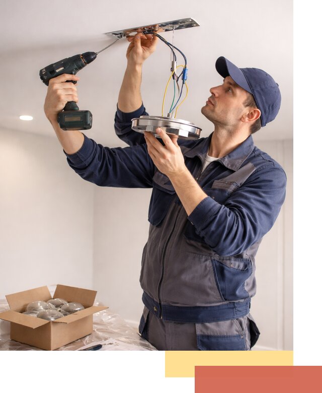 Установка люстры в натяжной потолок в Саяногорске