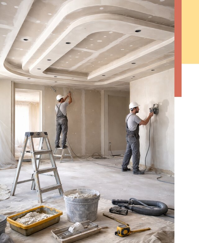 Многоуровневый потолок из гипсокартона в Саяногорске от 768 руб. под ключ | ОТДЕЛОЧНИК-Снг