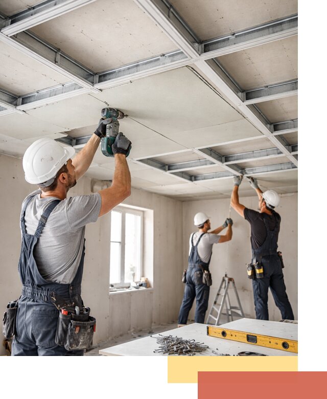 Кессонный потолок из гипсокартона под ключ в Саяногорске