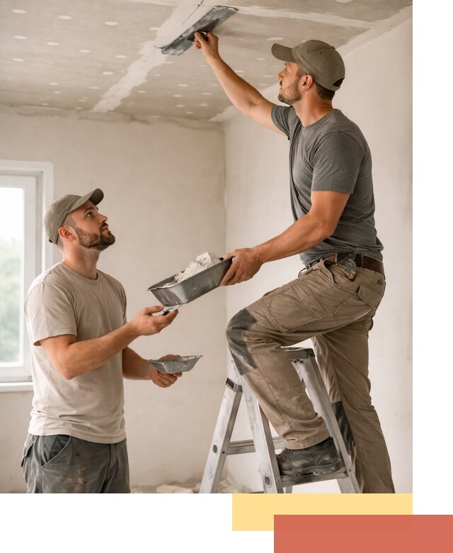 Шпаклевка потолка из гипсокартона в Саяногорске качественно и быстро