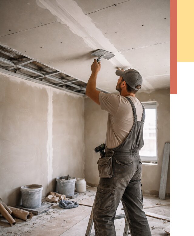 Ремонт потолка из гипсокартона в Саяногорске от 666 руб./м² — быстро и недорого | ОТДЕЛОЧНИК-Снг