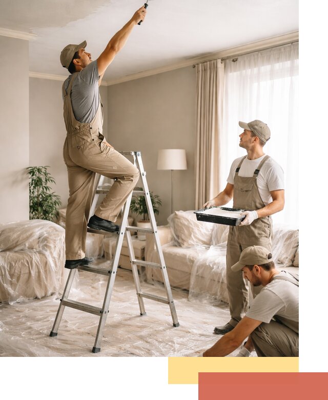 Покраска потолков акриловой краской в Саяногорске качественно и быстро