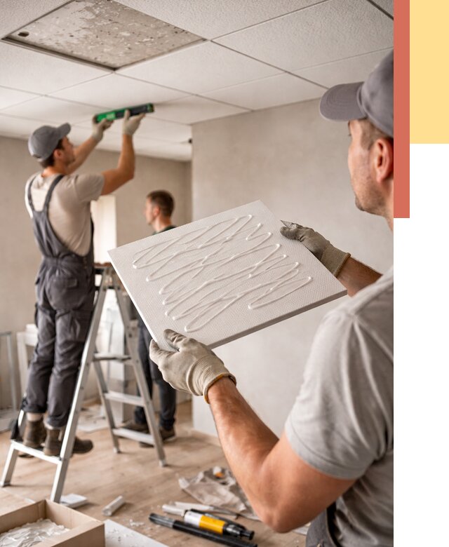 Монтаж потолочной плитки в Саяногорске от 4609 руб. — быстро и недорого | ОТДЕЛОЧНИК-Снг