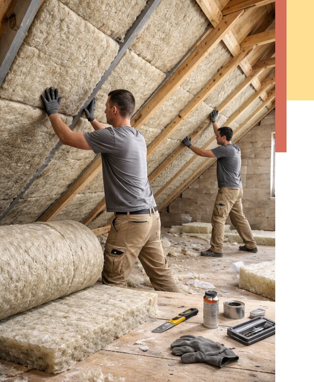 Утепление потолка минватой в Саяногорске от 1485 руб. — быстро и недорого | ОТДЕЛОЧНИК-Снг