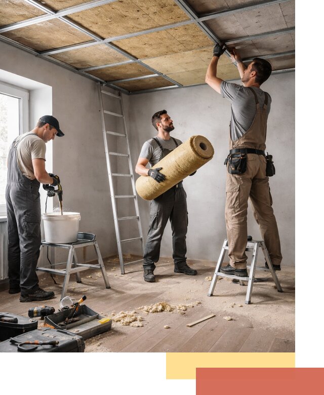 Шумоизоляция потолка в Саяногорске: профессиональный монтаж и отделка